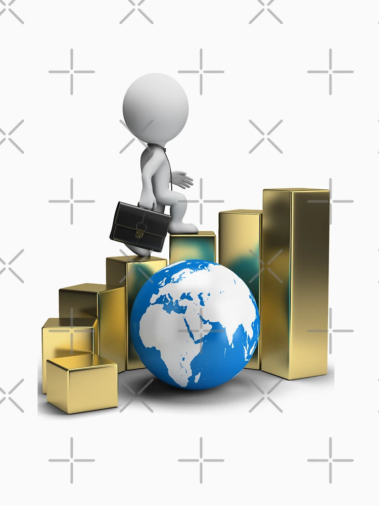 3D | Graphy Business Person Stairs