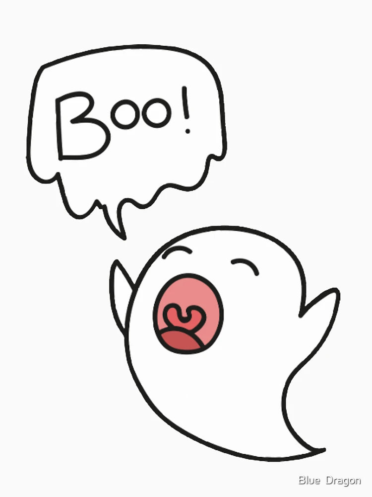 A cute baby Ghost , BOO!