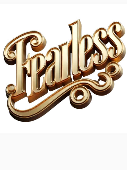 FEARLESS – 3D Gold Letters | Gold 3D Letters