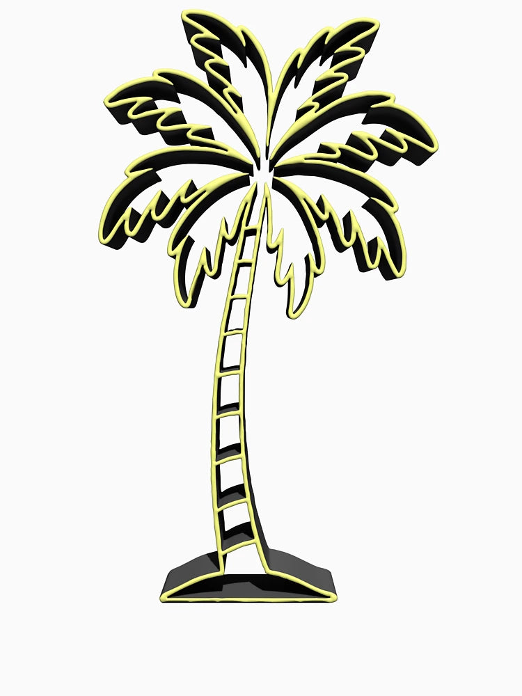 3D Palm Tree Cutout