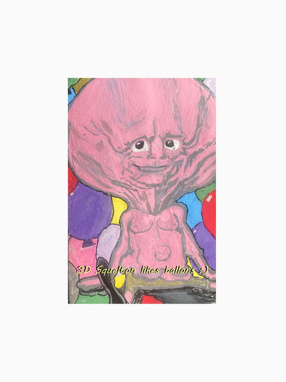 3D Squelton Likes Balloons