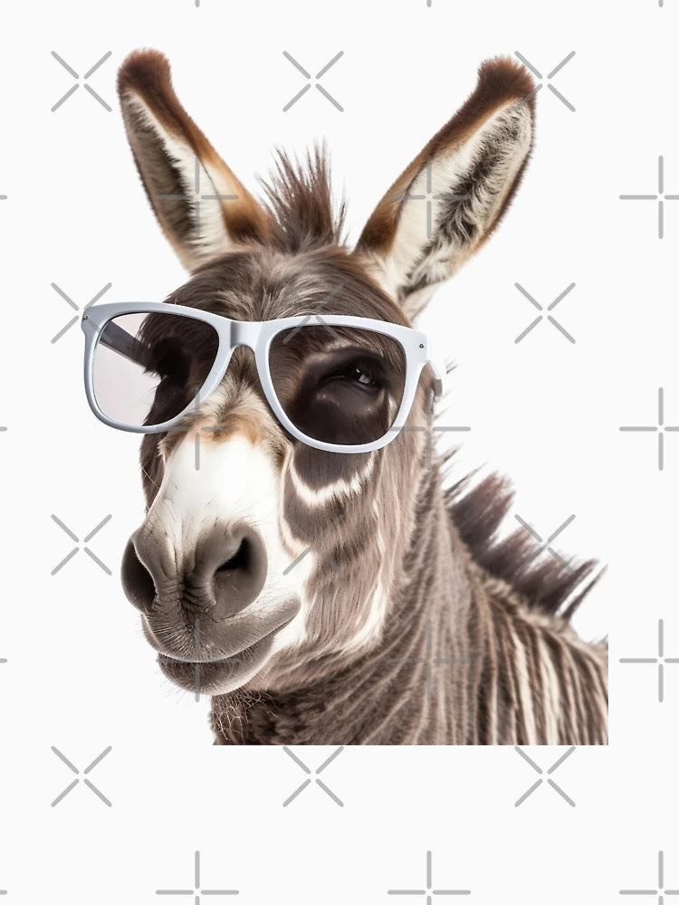 Donkey Wearing Sunglasses