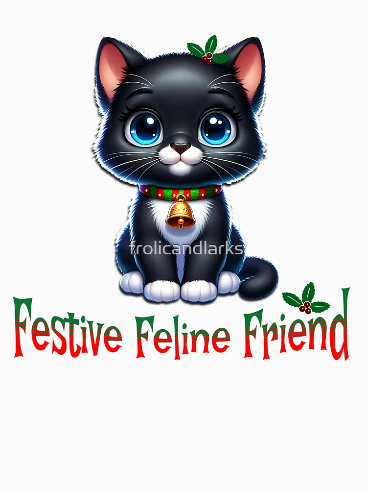 Festive Feline Friend Holiday Kitty Cat