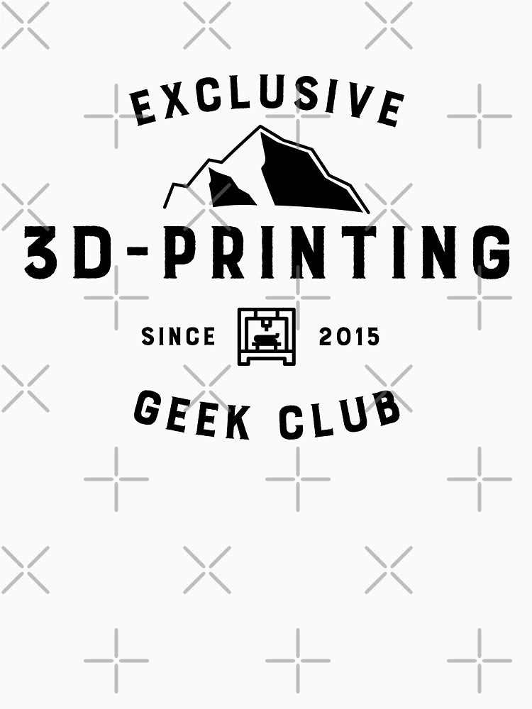 3d-printing club logo black font