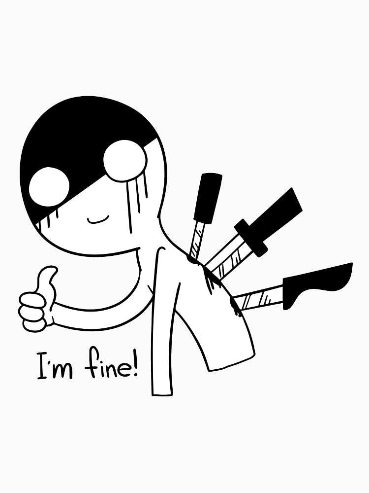 A man with a knife in the back