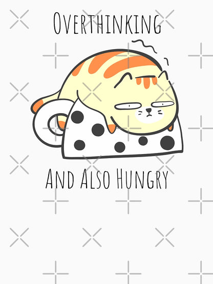 Overthinking and Also Hungry Cute Cream Colored Tabby Cat