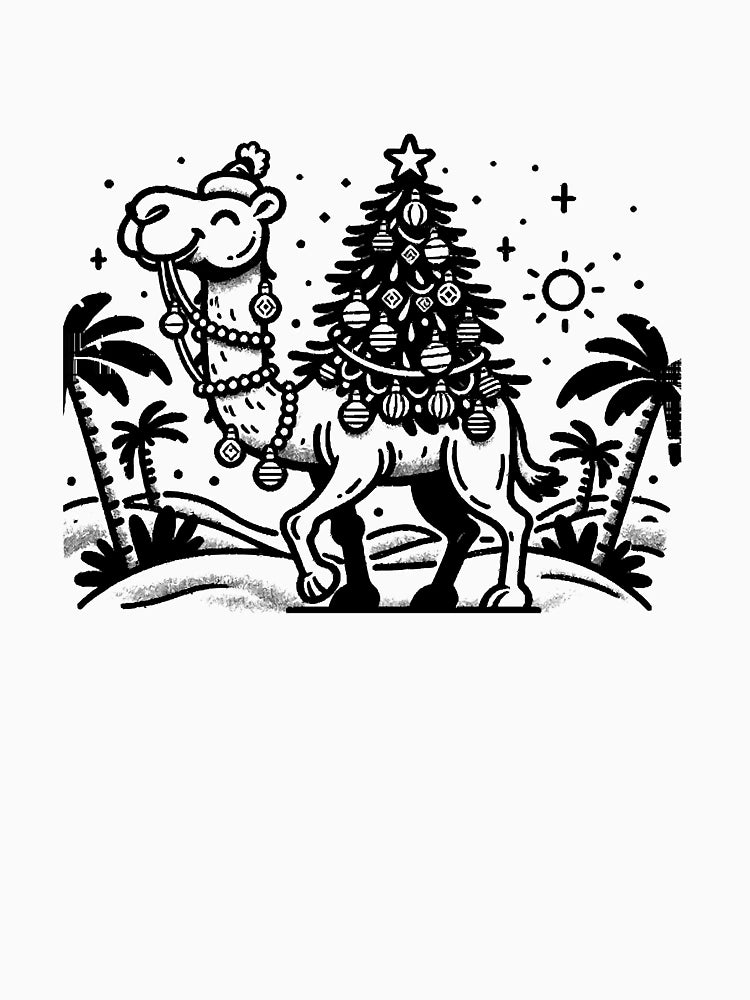 Festive Camel Caricature