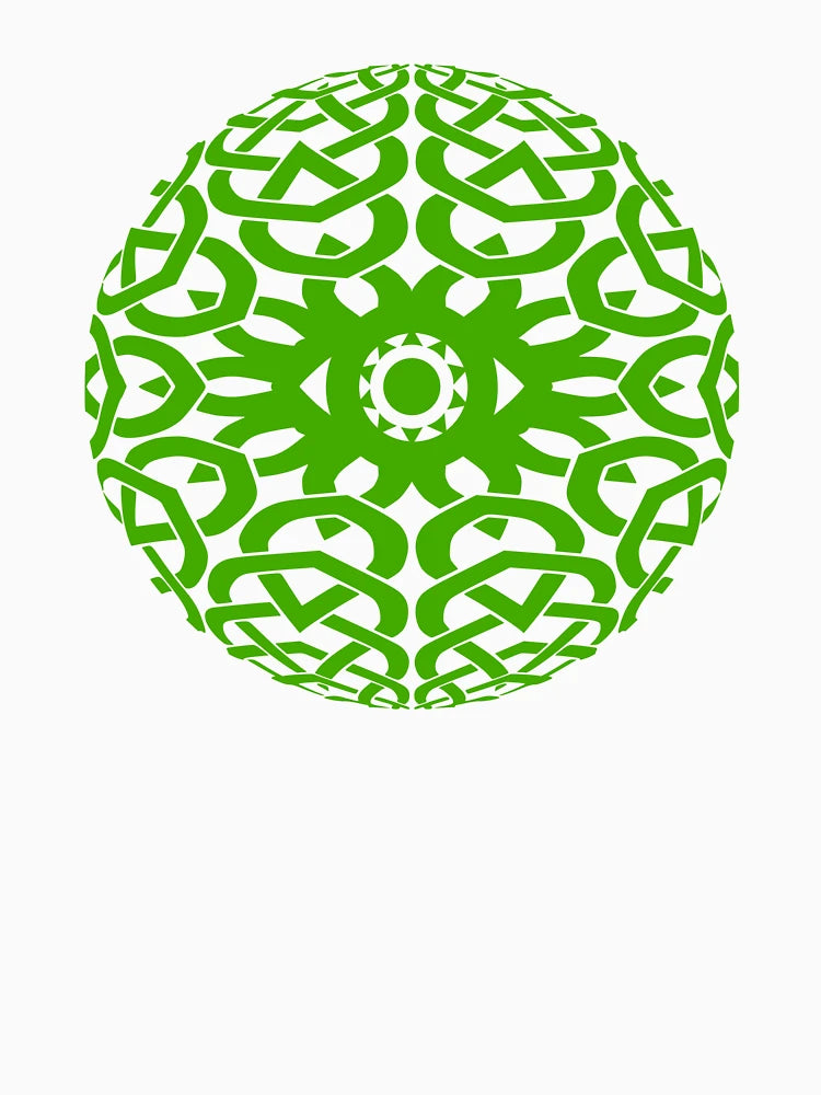 3D Celtic Sphere Design with Eye at the Center