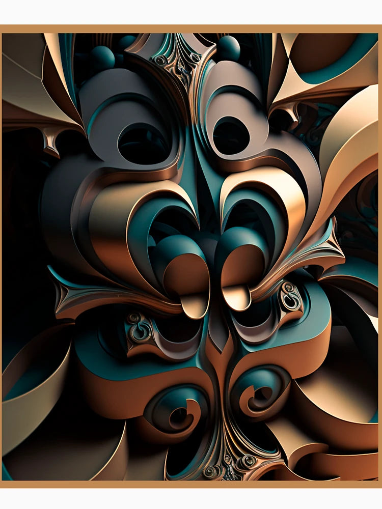 3D Art Optical Illusion Vibrant Colors