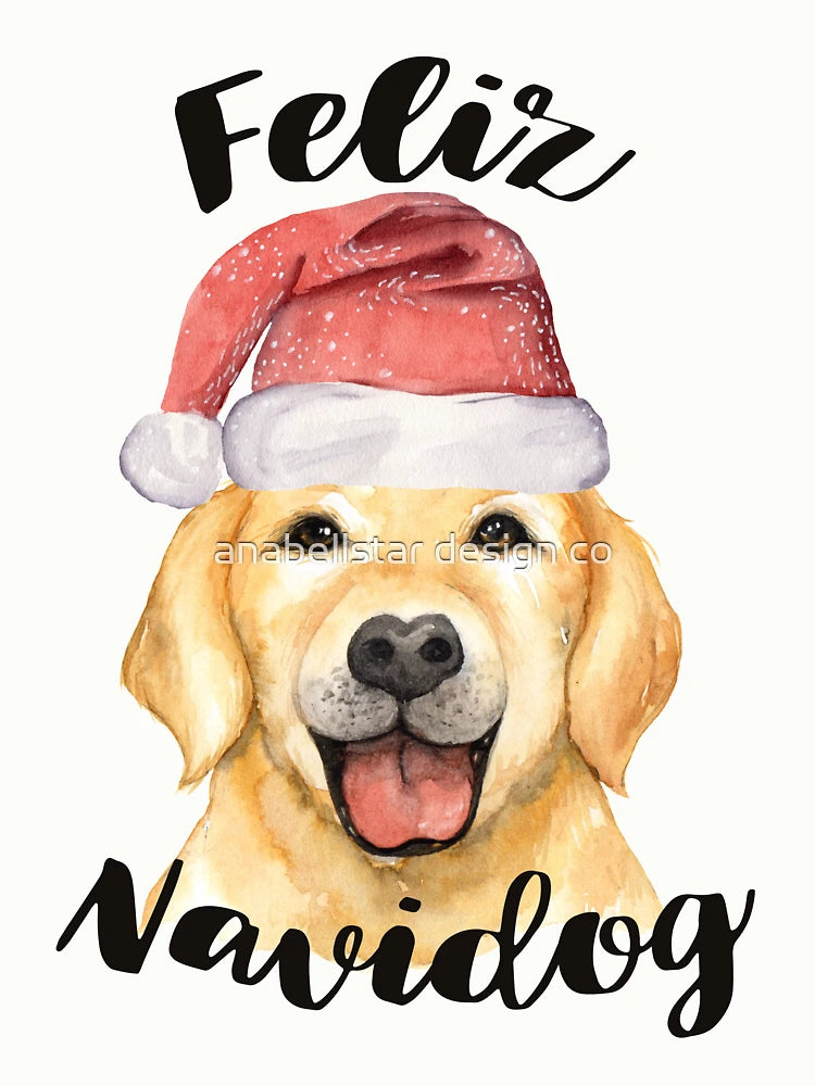 Feliz Navidog Golden Retriever Christmas