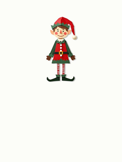 Festive Christmas Elf Character