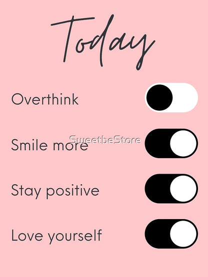 Overthinking Kills Your Happiness Today Positive Affirmation