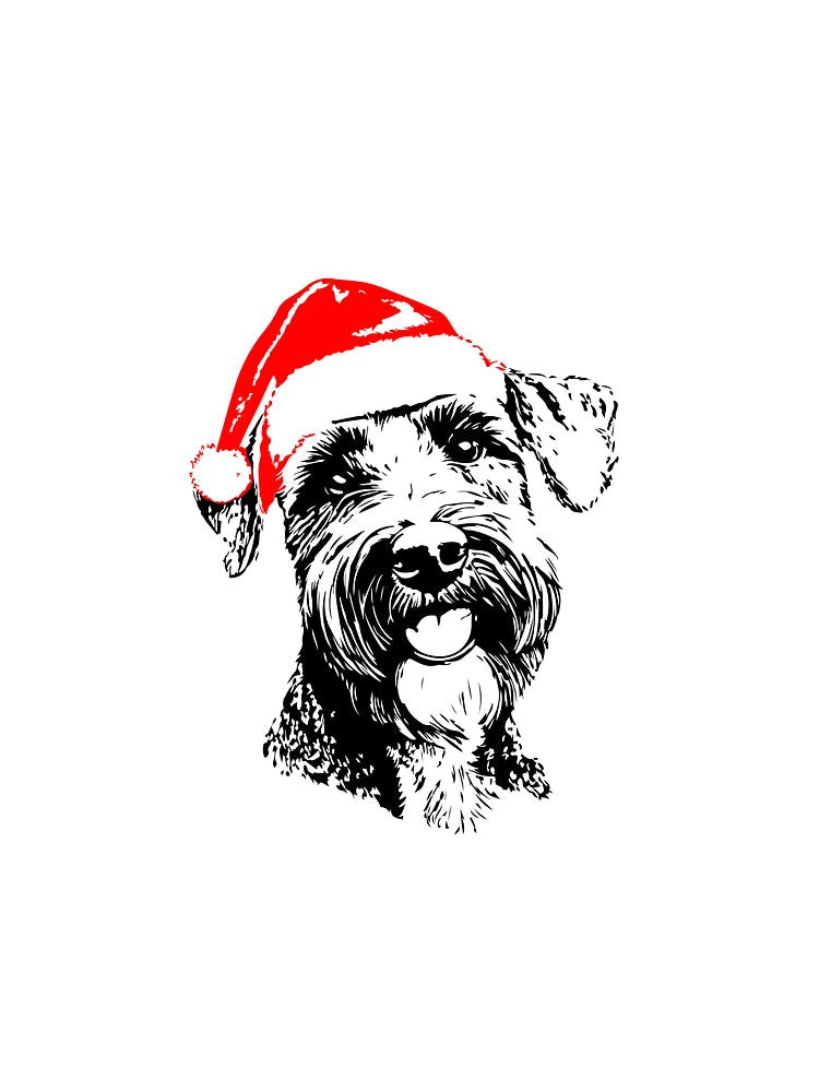 Festive Kerry Blue Terrier