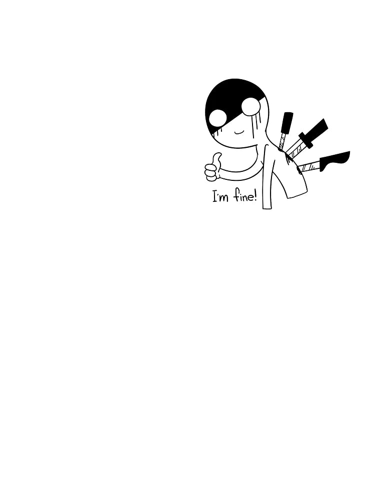 a man with a knife in the back