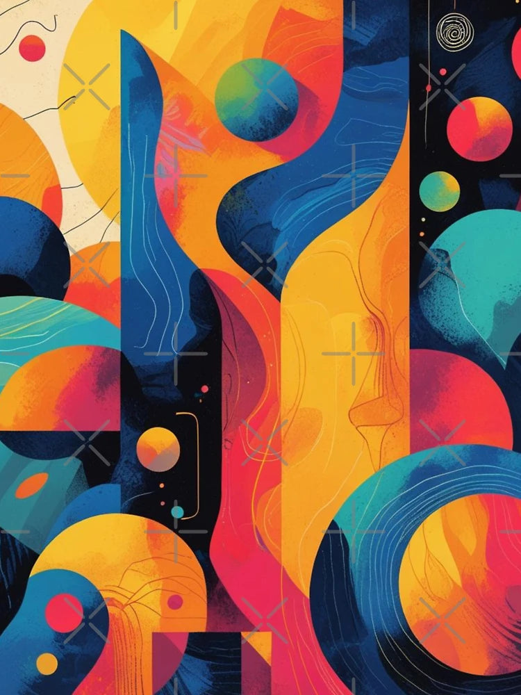 Abstract Rainbow Planets