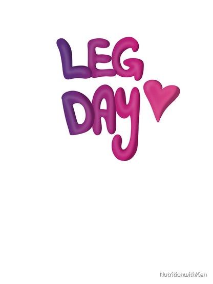 Leg Day Pink 3D