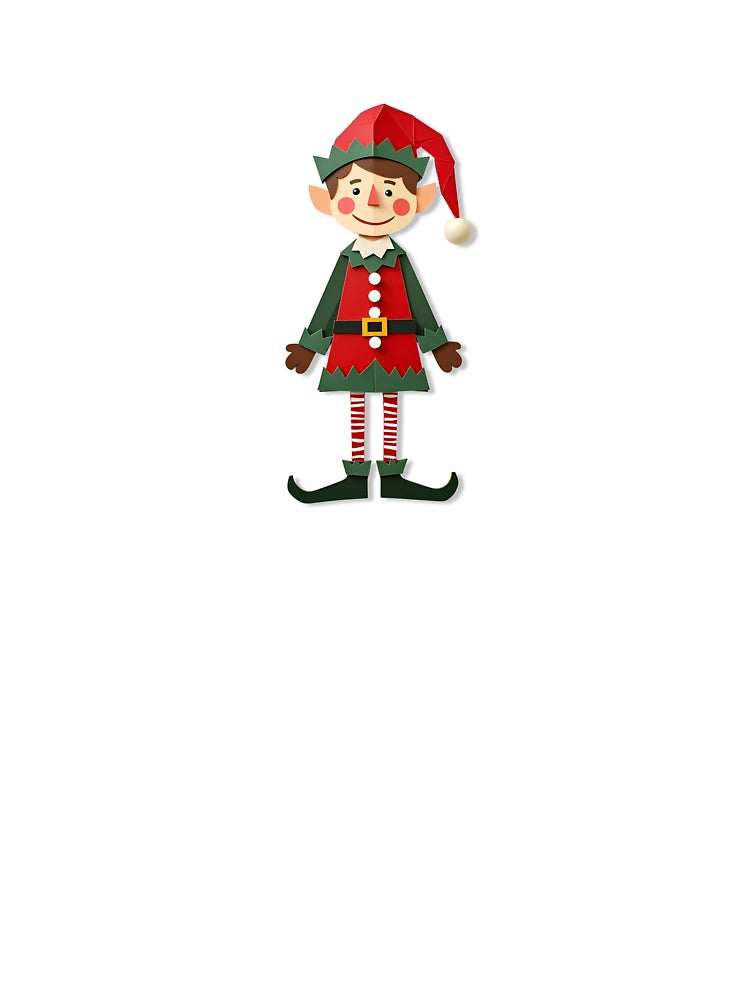 Festive Christmas Elf Character