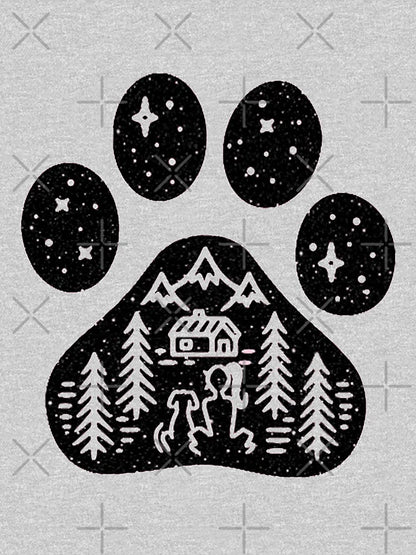 Dog paw camping best gift for puppies lover