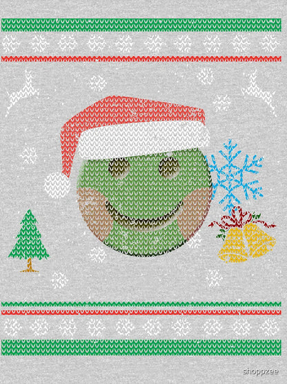 Funny Smiling Santa Emoticon Ugly Christmas Sweater Shirt