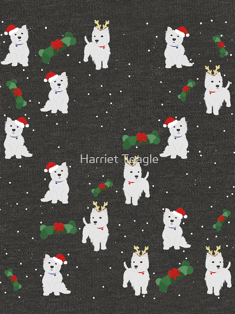 A Very Westie Christmas, Xmas Dog Print