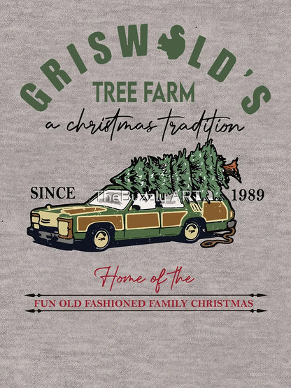 Griswold's Tree Farm Since 1989, Vintage Christmas Family