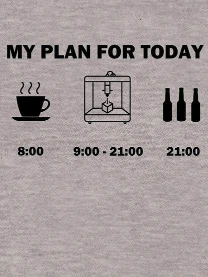 3D printer printing daily schedule beer hobby gift