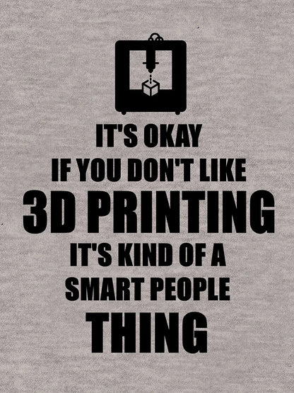 3D printer printing saying hobby gift idea