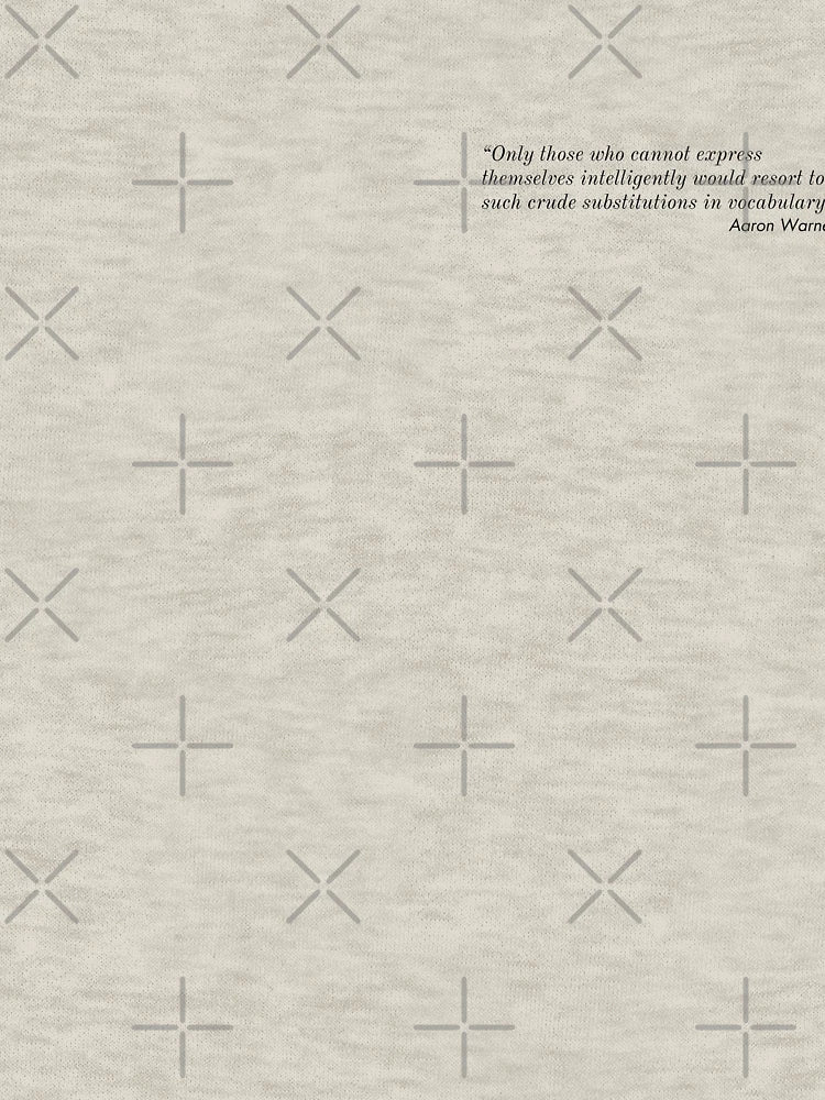 Aaron Warner doesn't curse - Quote from  shatter me