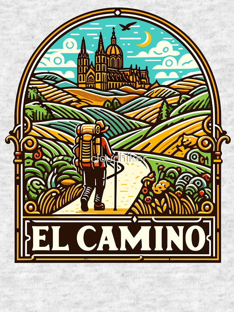 El Camino de Santiago - Shirt, Hat, Button, Art Print, Hoodie, Pin, Sticker, etc