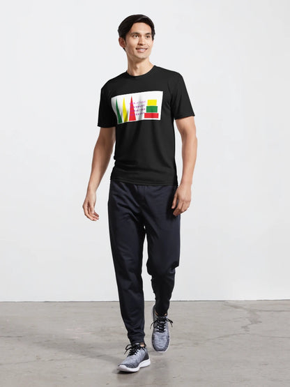 Abstract christmas giveaway gift boxes and trees in red,yellow and green colours in geometric style