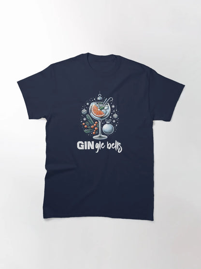 GIN-gle Bells Festive Gin Tonic Christmas T-Shirt