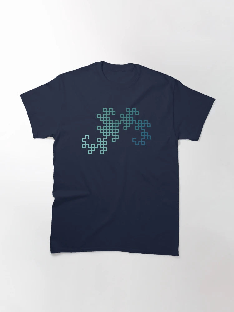 Dragon Curve Fractal - 8 Steps Gradient