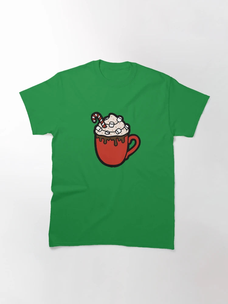 Festive Hot Cocoa Pattern in Green
