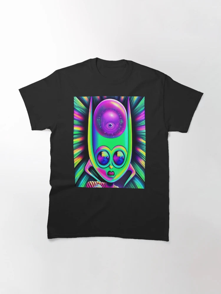 3D alien art. Trippy psychedelic