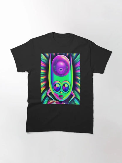 3D alien art. Trippy psychedelic