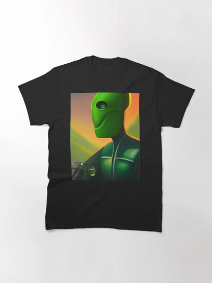 Alien 3D art. Surreal extraterrestrial