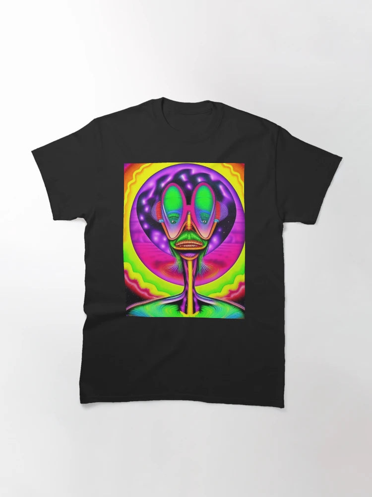 3D alien art. Trippy psychedelic
