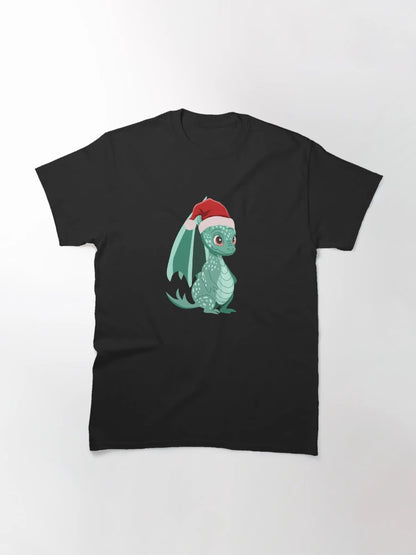 Dragon in a Christmas hat