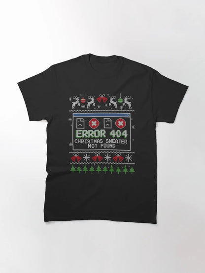 Error 404 Christmas Sweater Not Found Ugly Christmas Jumper Knitted