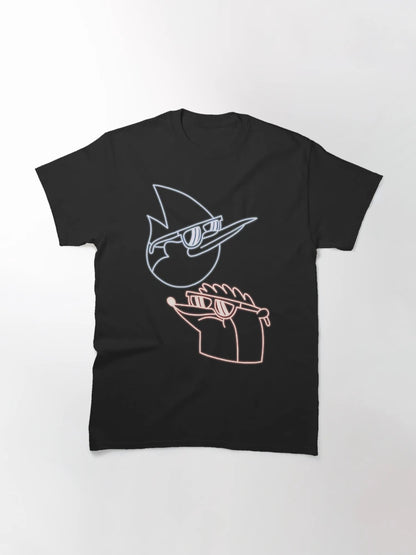Mordecai and Rigby neon