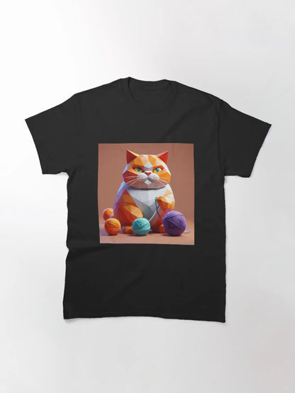 3D Angry Cat with Sewing Balls