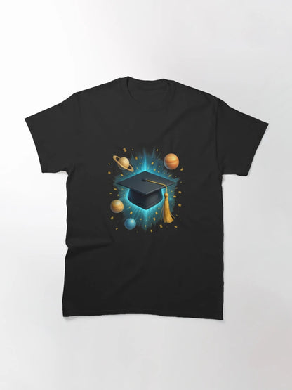 Gold Graduation Cap Celebration 3D Design