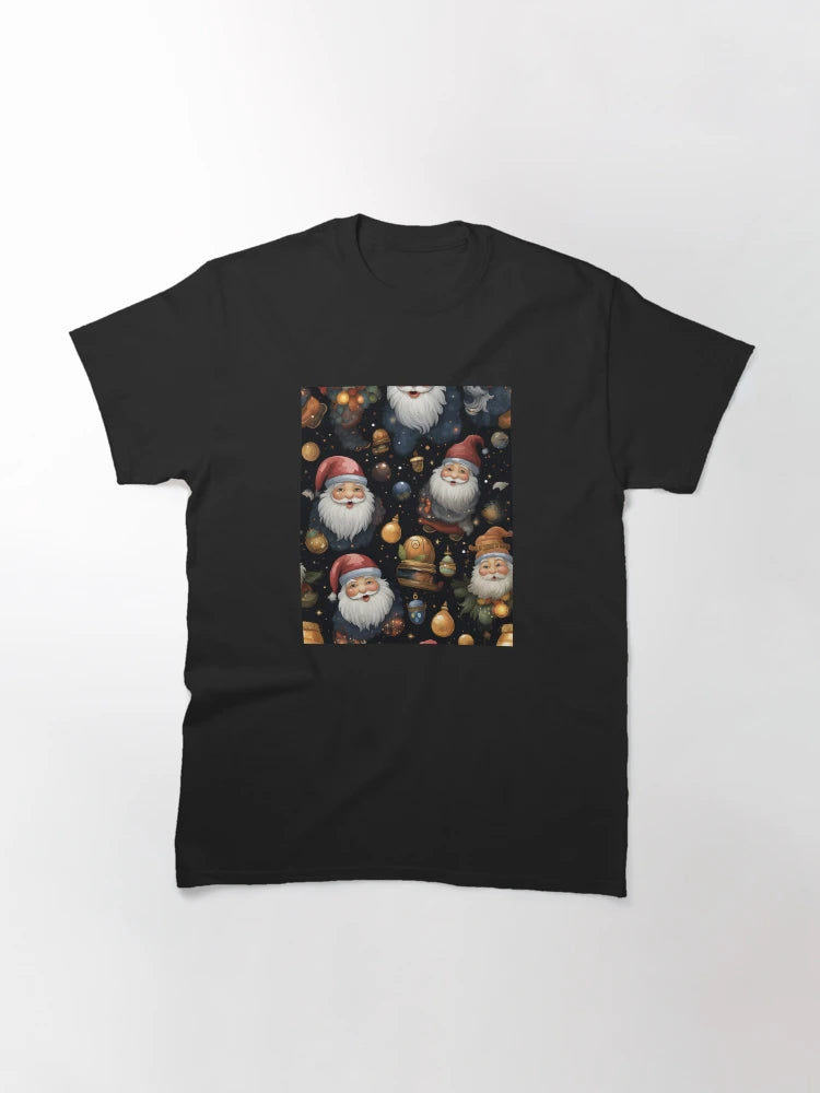 Festive Christmas Designs - Colorful Santa Clauses