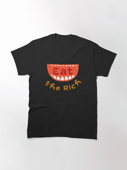 Eat the Rich: The Original and the Best, in Red and Gold on Black