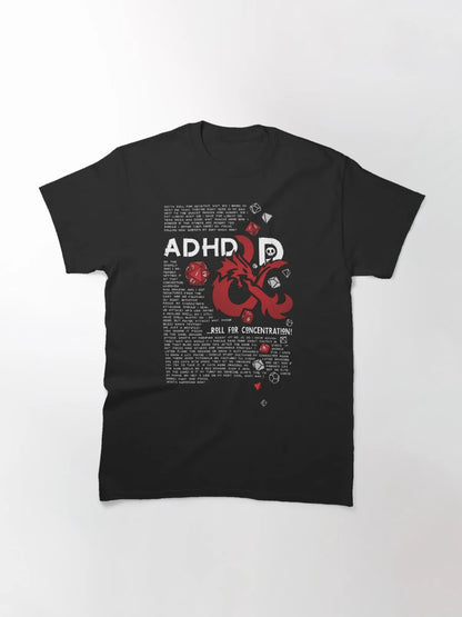 ADHD&D | Roll for concentration | DnD (for black)