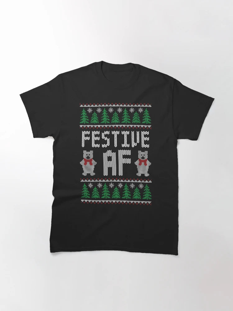 Festive AF - Funny Ugly Christmas Sweater