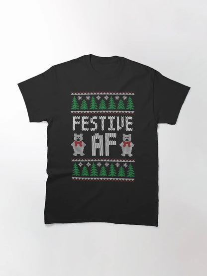 Festive AF - Funny Ugly Christmas Sweater