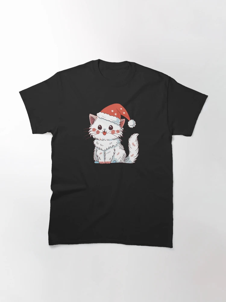Adorable cat in a Santa hat collection