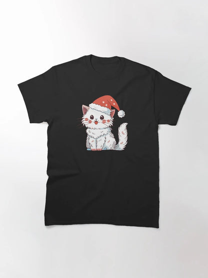 Adorable cat in a Santa hat collection