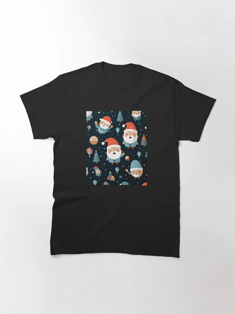 Festive Christmas Designs - Colorful Santa Clauses